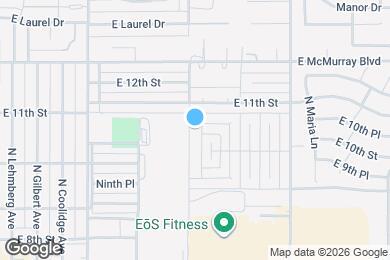 Map image of the property - 1020 N Pueblo Dr