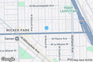 Map image of the property - 1609 N Wood St
