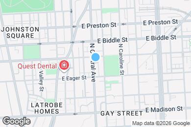 Map image of the property - 1027 N Central Ave