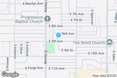 Map image of the property - 856 E 9th Ave