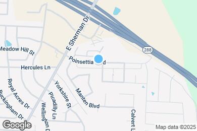 Map image of the property - 1610 Poinsettia Blvd