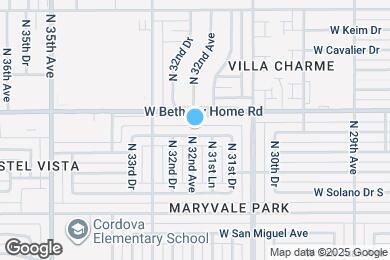 Map image of the property - 3154 W Palo Verde Dr