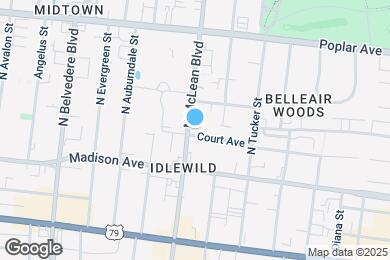 Map image of the property - 1852 Court Ave