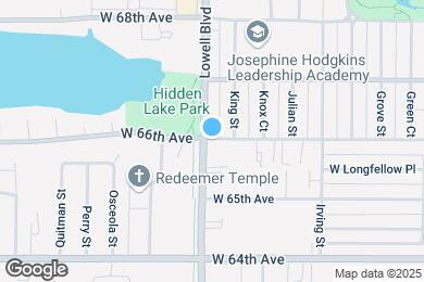 Map image of the property - 3578 W 66th Ave