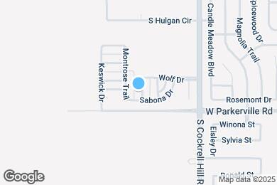 Map image of the property - 813 Wolf Trail