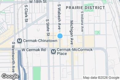 Map image of the property - 2133 S Wabash Ave