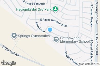 Map image of the property - 9940 E Paseo San Bruno