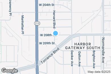 Map image of the property - 20808 Harvard Blvd