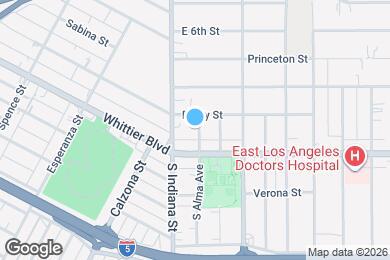 Map image of the property - 821 S Alma Ave