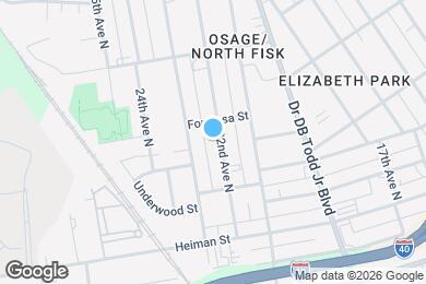 Map image of the property - 1521 22nd Ave N