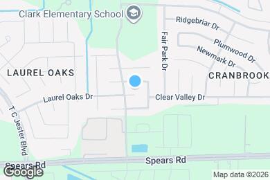 Map image of the property - 1822 Laurel Oaks Dr