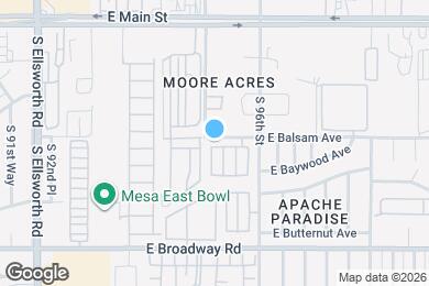 Map image of the property - 9516 E Baywood Ave