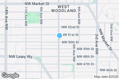 Map image of the property - 5004 8th Ave NW