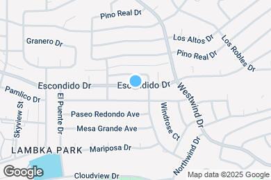 Map image of the property - 6609 Escondido Dr