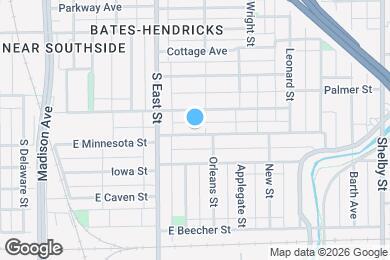 Map image of the property - 614 E Minnesota St