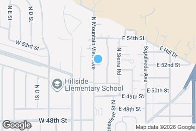 Map image of the property - 5197 N Mountain View Ave
