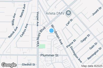 Map image of the property - 9635 Woodman Ave