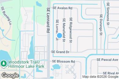 Map image of the property - 1741 SE Lorraine St