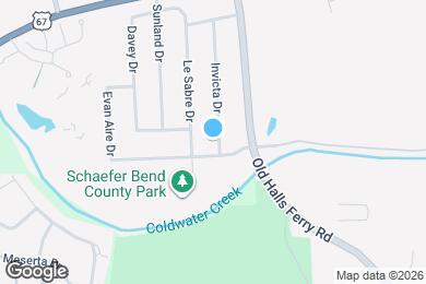 Map image of the property - 13825 Invicta Dr