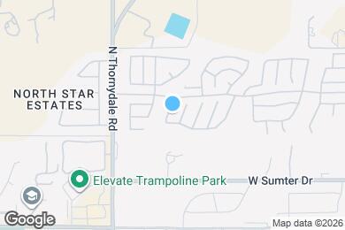 Map image of the property - 3674 W Thundercloud Loop
