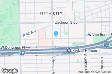 Map image of the property - 3348 W Van Buren St