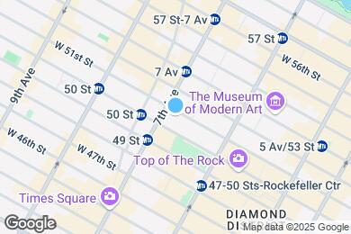 Map image of the property - 150 W 51st St