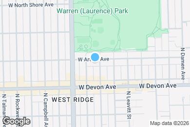 Map image of the property - 2309 W Arthur Ave