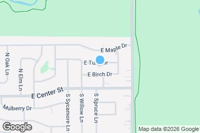 Map image of the property - 446 E Tulip Dr
