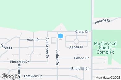 Map image of the property - 1328 Juniper Dr