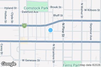 Map image of the property - 731 N Sycamore St