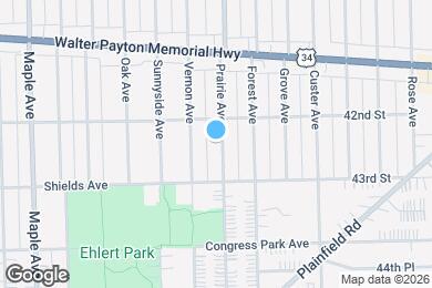 Map image of the property - 4216 Prairie Ave