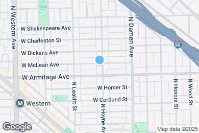 Map image of the property - 2018 N Hoyne Ave