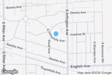 Map image of the property - 5928 E University Ave