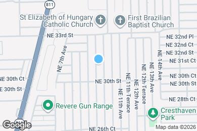 Map image of the property - 3050 NE 9th Terrace