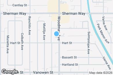 Map image of the property - 7025 Woodman Ave