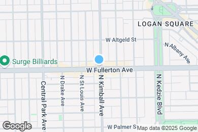 Map image of the property - 3400 W Fullerton Ave