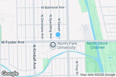 Map image of the property - 5206 N Sawyer Ave