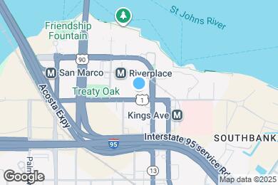 Map image of the property - Furnished Studio-Jacksonville - Riverwalk - Convention Center