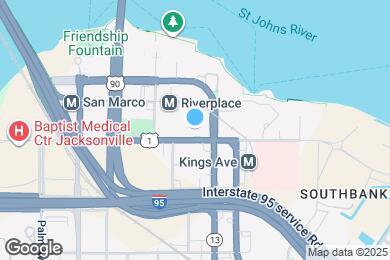 Map image of the property - Furnished Studio-Jacksonville - Riverwalk ...