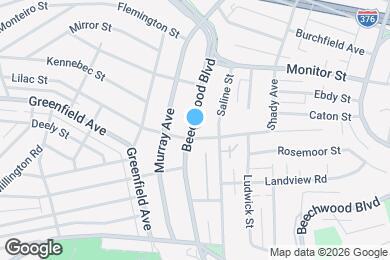 Map image of the property - 3518 Beechwood Blvd