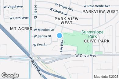 Map image of the property - 9125 N 73rd Dr