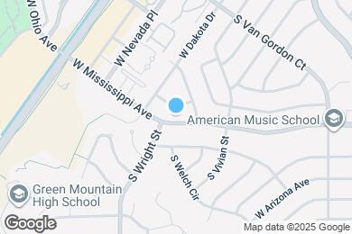 Map image of the property - 12467 W Mississippi Ave