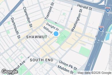 Map image of the property - 260 Shawmut Ave