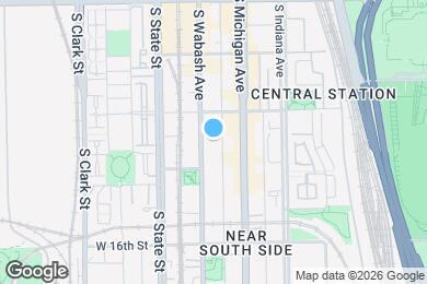 Map image of the property - 1427 S Wabash Ave