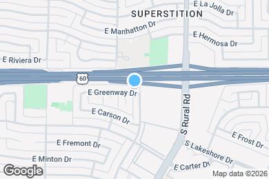 Map image of the property - 614 E Greenway Dr