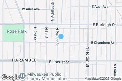 Map image of the property - 214 E Chambers St