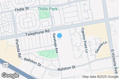Map image of the property - 1300 Saratoga Ave