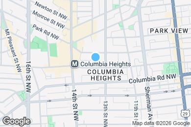 Map image of the property - 1317 Irving St NW