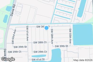 Map image of the property - 3701 SW 58th Terrace
