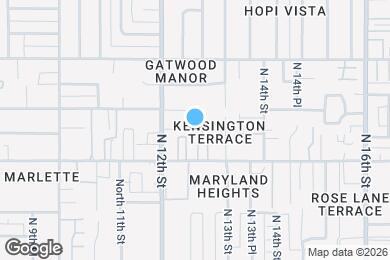 Map image of the property - 6526 N 12th Place